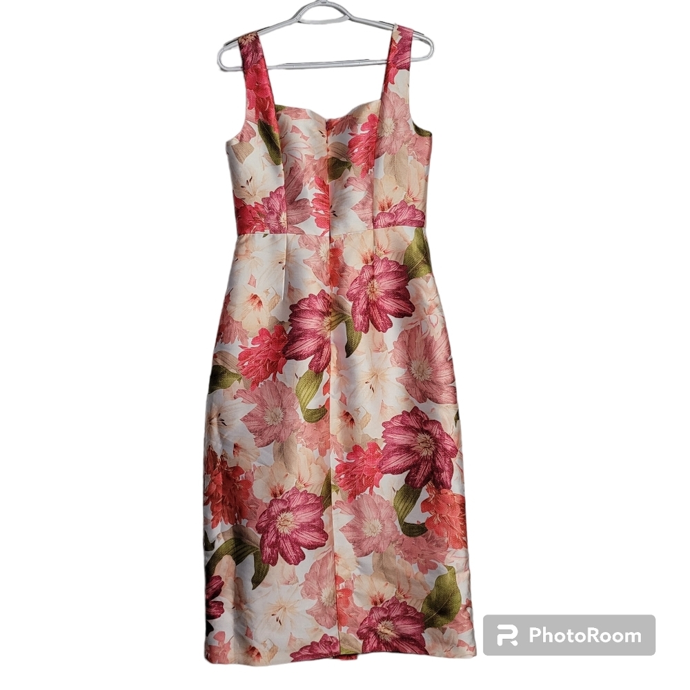 Kay Unger Frankie Draped Floral Dress size 8 - Picture 5 of 12